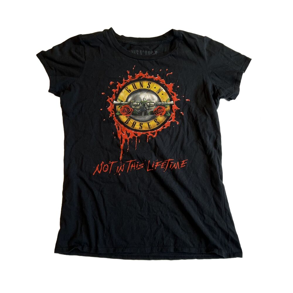 Guns N' Roses Not In This Lifetime World '17 Tour T-Shirt Women's Size L Black